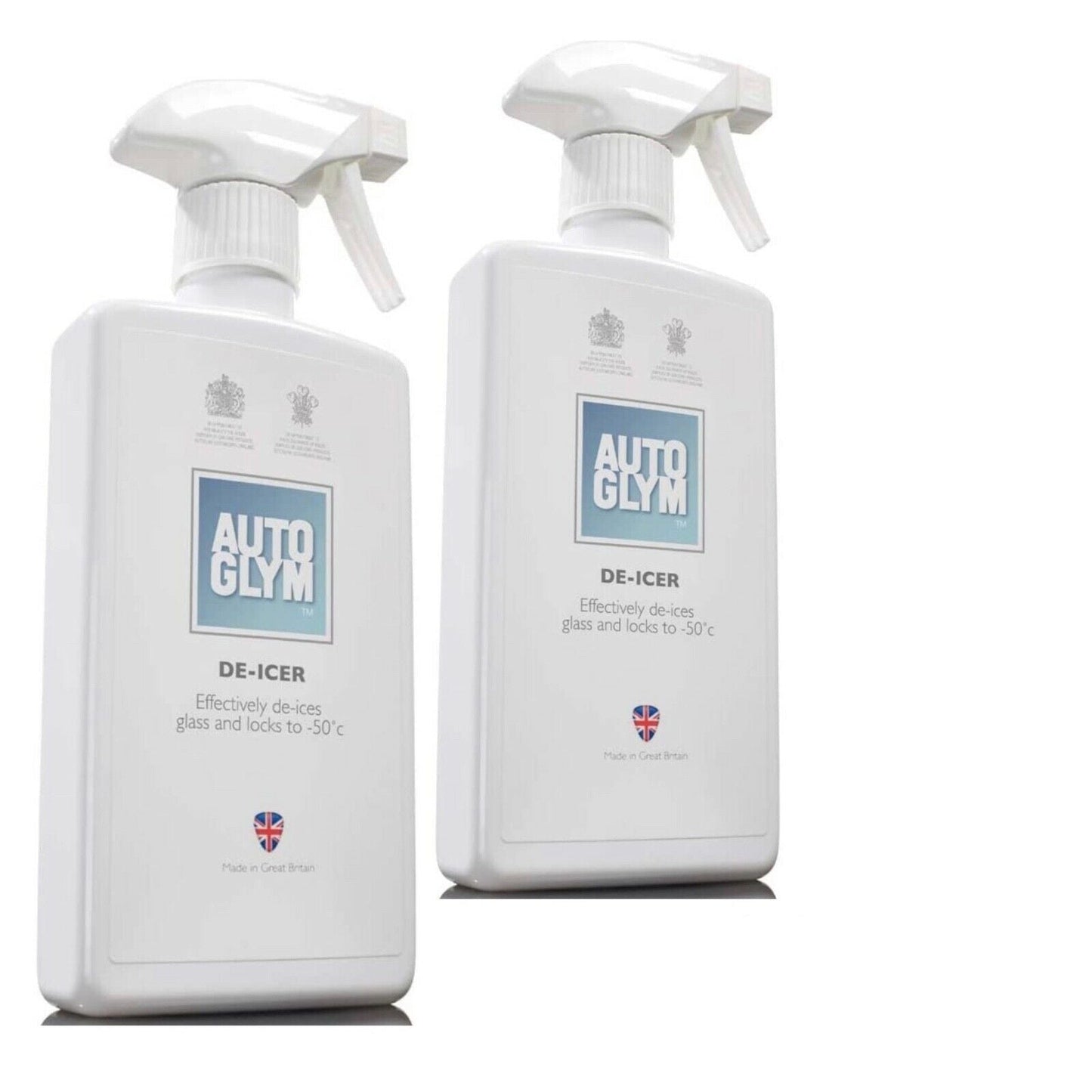 2x AutoGlym De-Icer DeIcer 500ml - High Performance Winter Formula BUNDLE DEAL