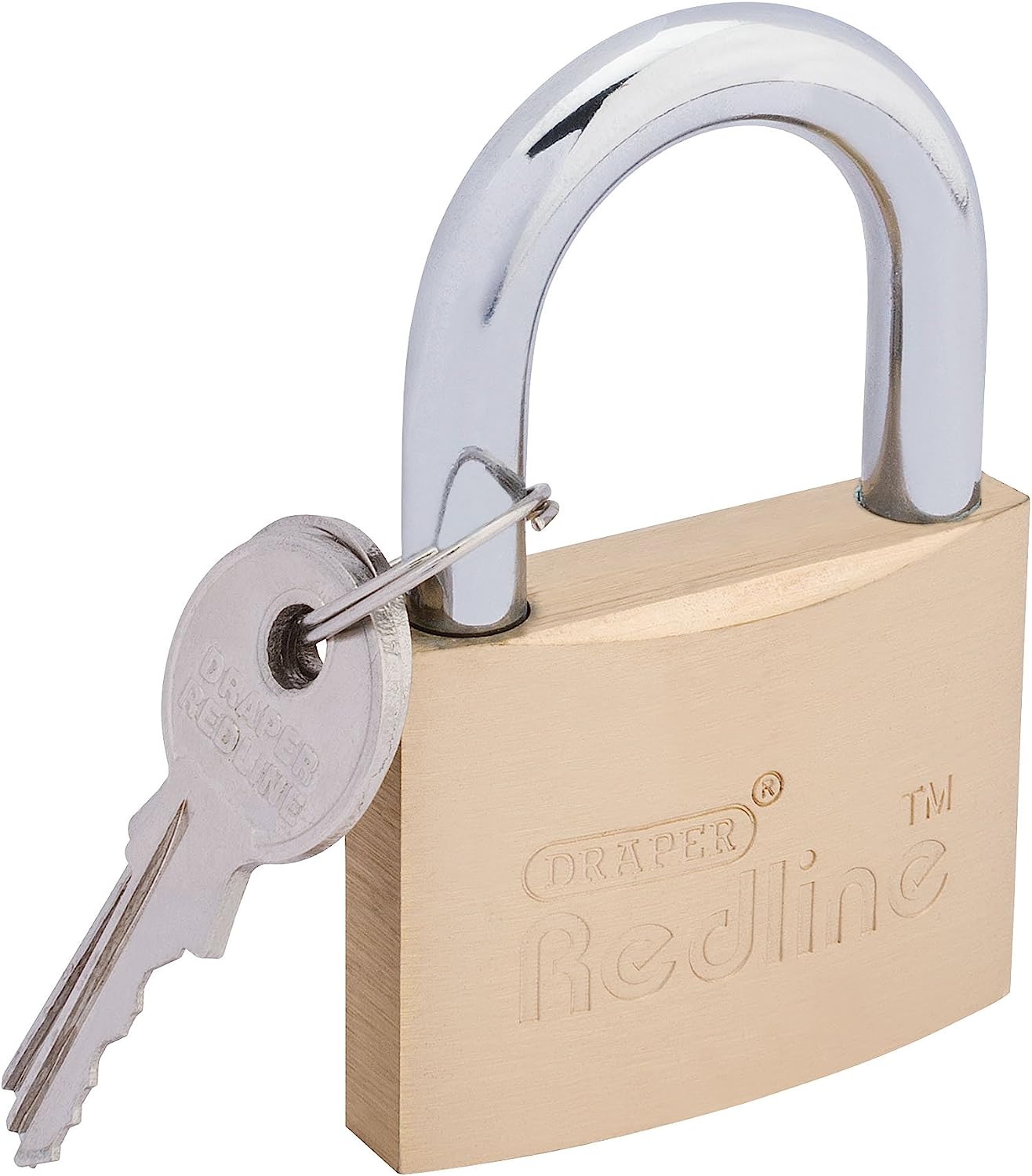 Draper Redline Brass Cylinder Padlock 50mm (68023)