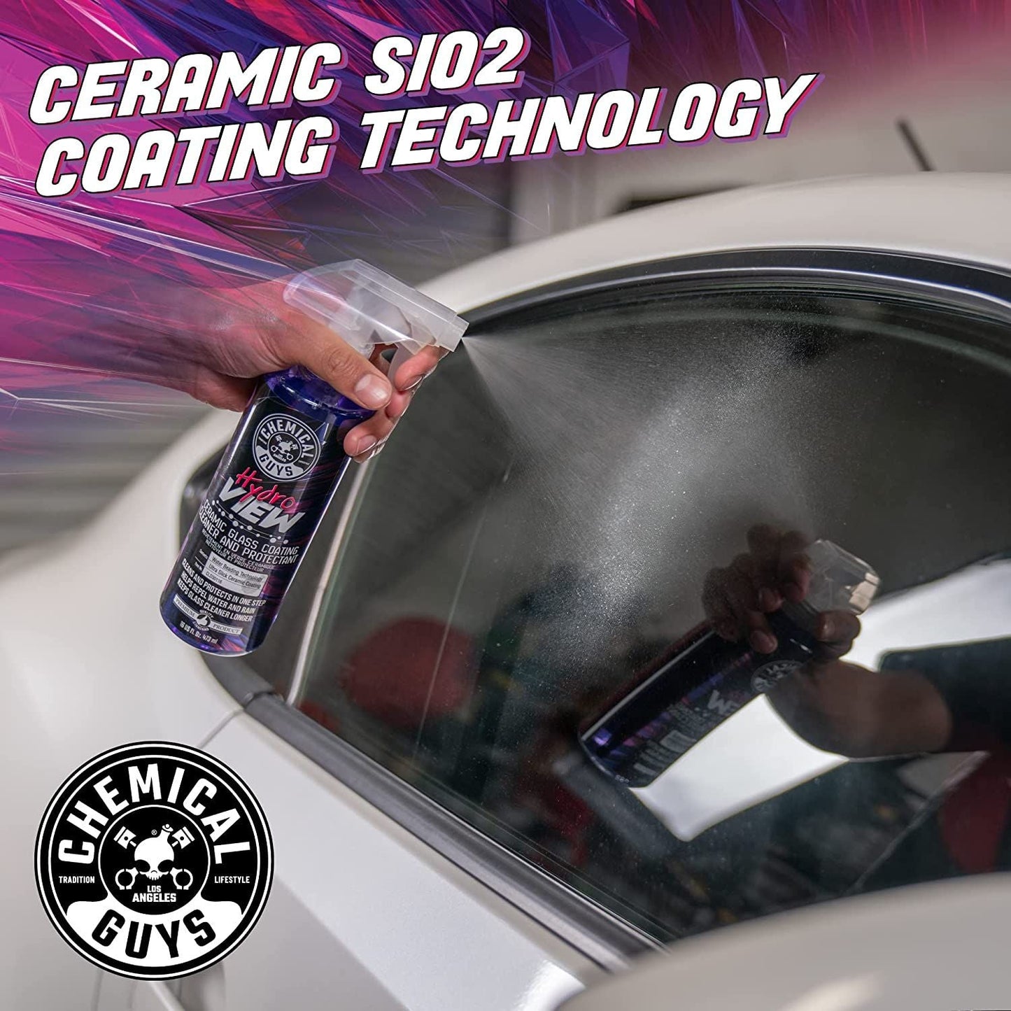 HYDRO VIEW GLASS CLEANER & CERAMIC COATING (16 OZ)