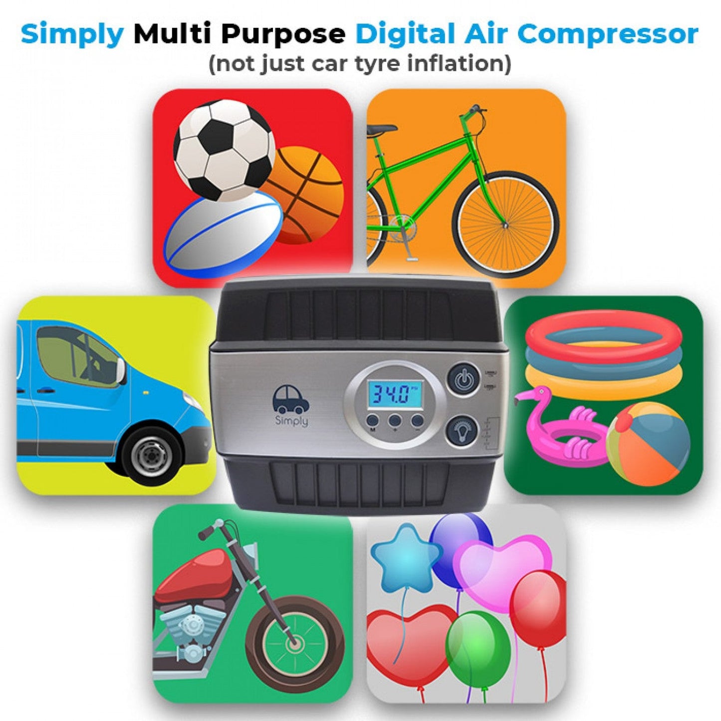 SIMPLY AUTO DIGITAL AIR COMPRESSOR