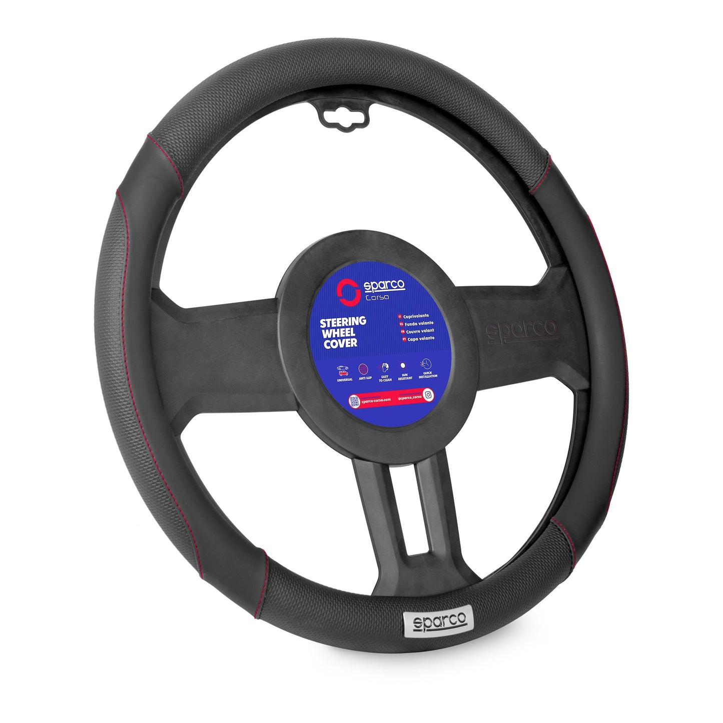 STEERING WHEEL COVER PU+ANTI SLIP PVC