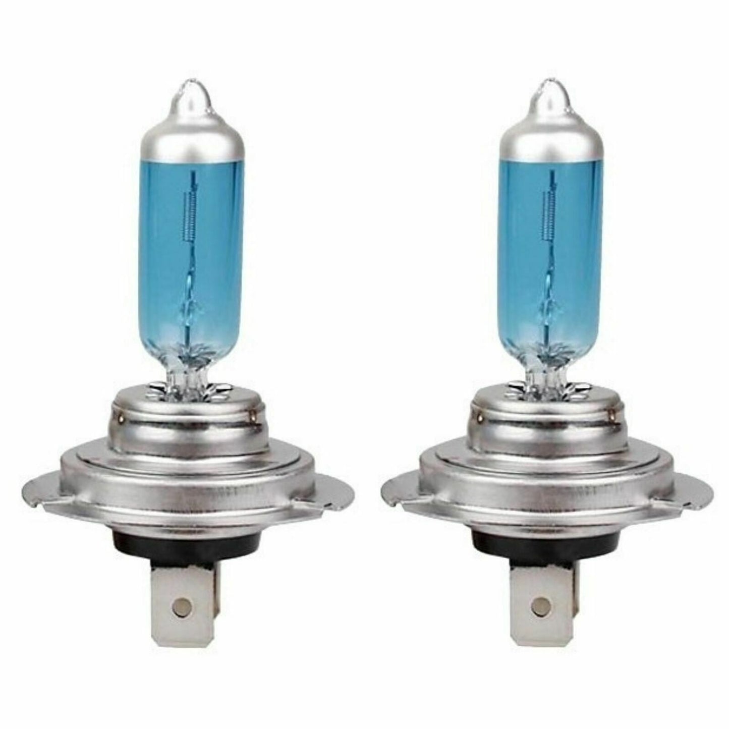 H7 Xenon Super White Bright 50% Brighter Headlight Bulbs simply