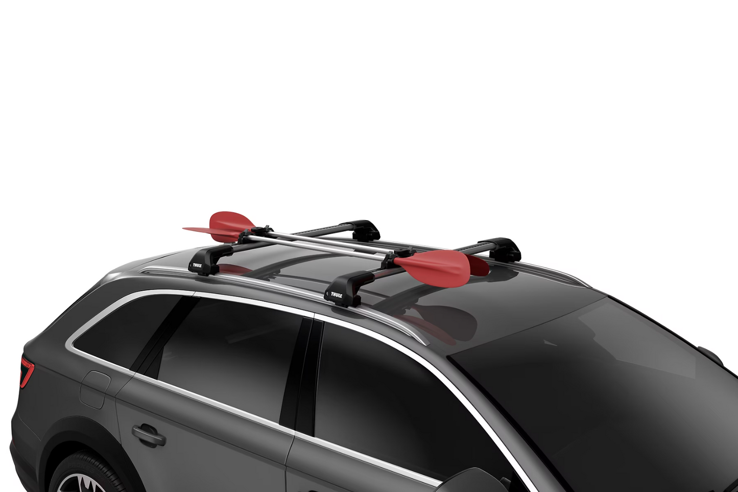 Thule JawGrip Kayak Canoe Paddle Oars Carrier for Roof Rack Bars 856000